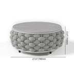 4-Piece Woven Rope Outdoor Swivel Sofa Set with Storage Coffee Table - Tatta Collection